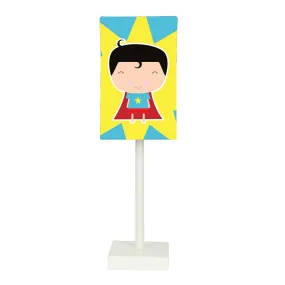 Tall Table Lamp For Living Rooms -   Cute Superboy