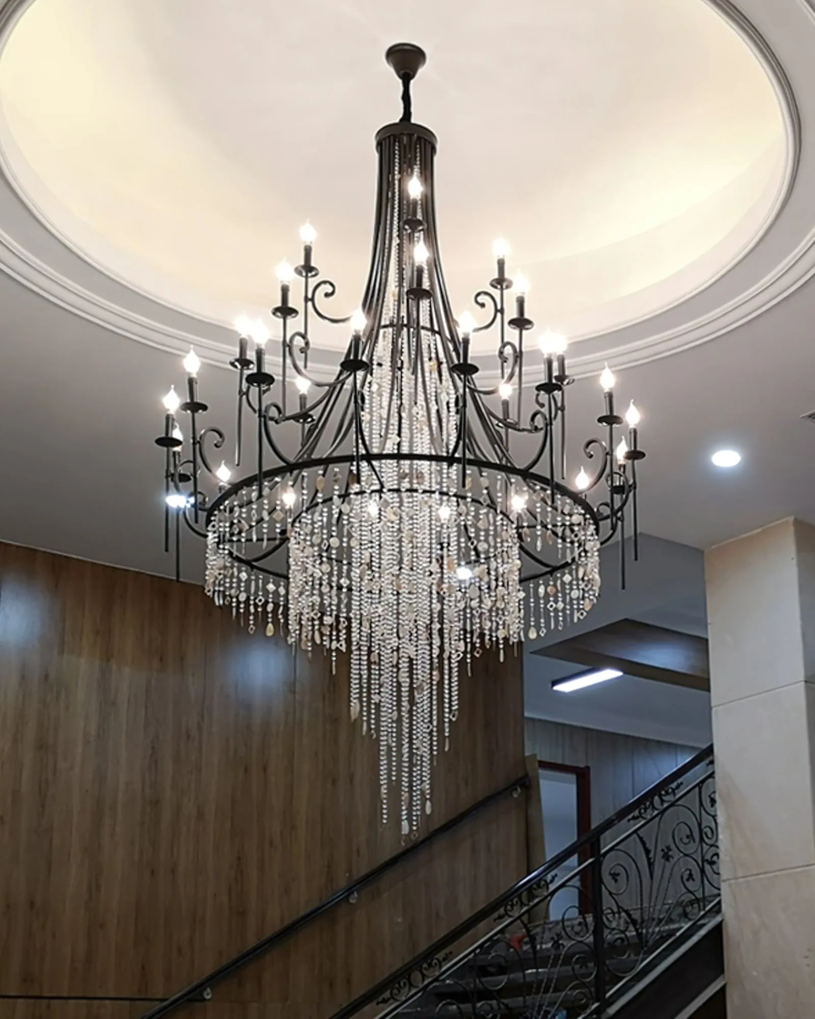 Tatum Lux Shell Crystal Chandelier