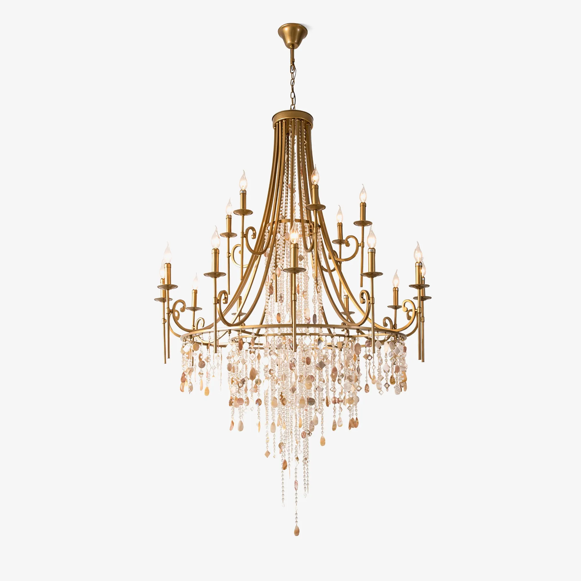 Tatum Lux Shell Crystal Chandelier