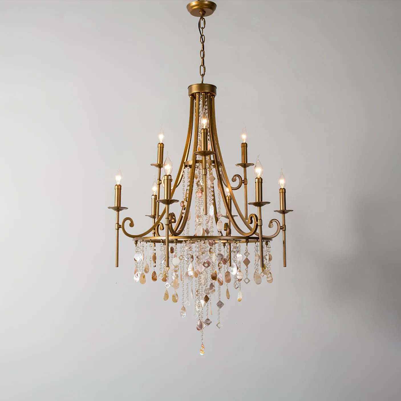 Tatum Lux Shell Crystal Chandelier