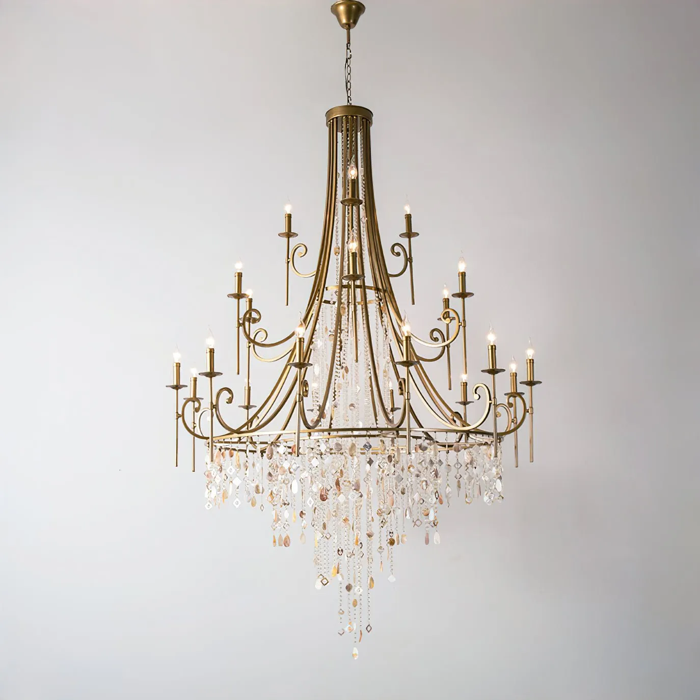 Tatum Lux Shell Crystal Chandelier