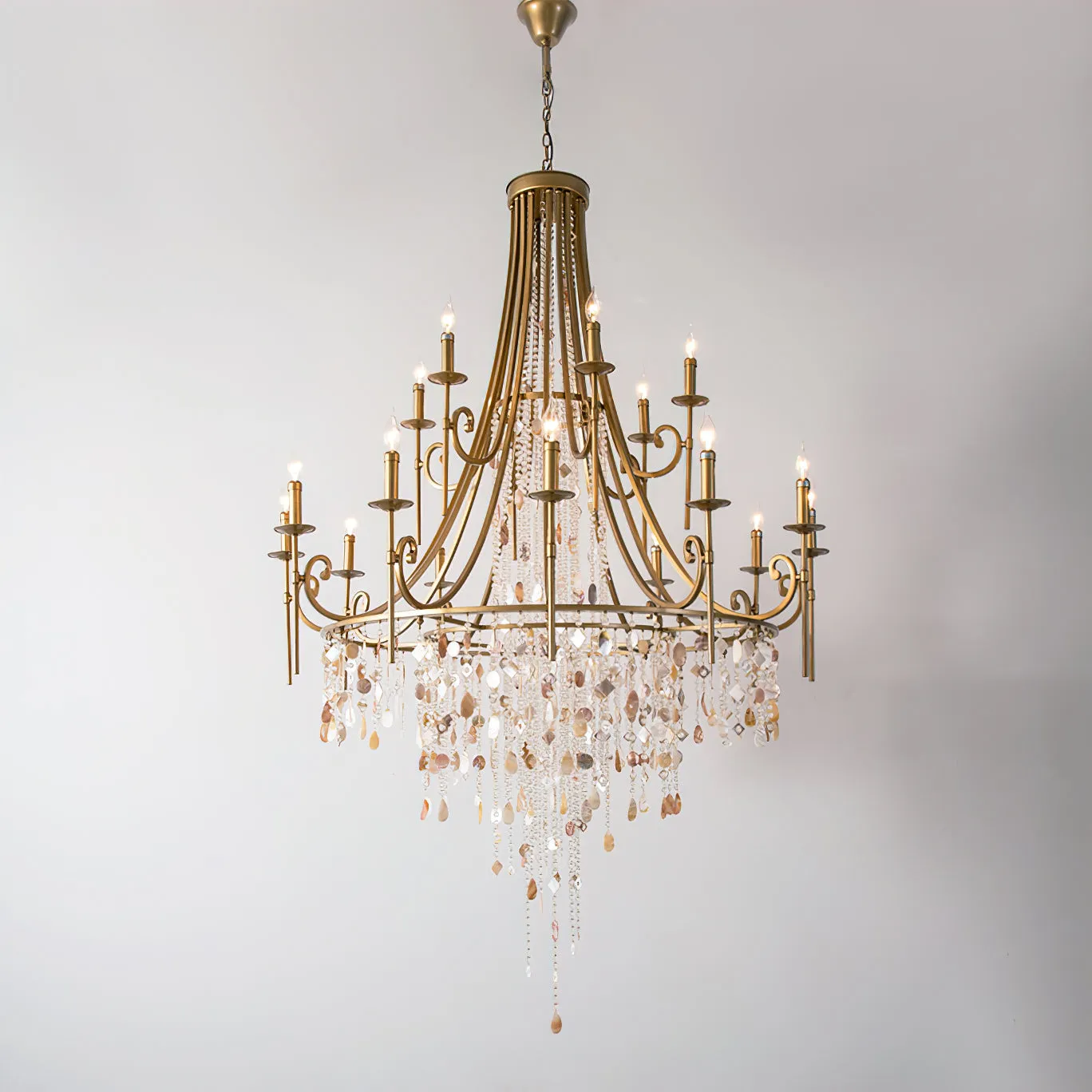 Tatum Lux Shell Crystal Chandelier