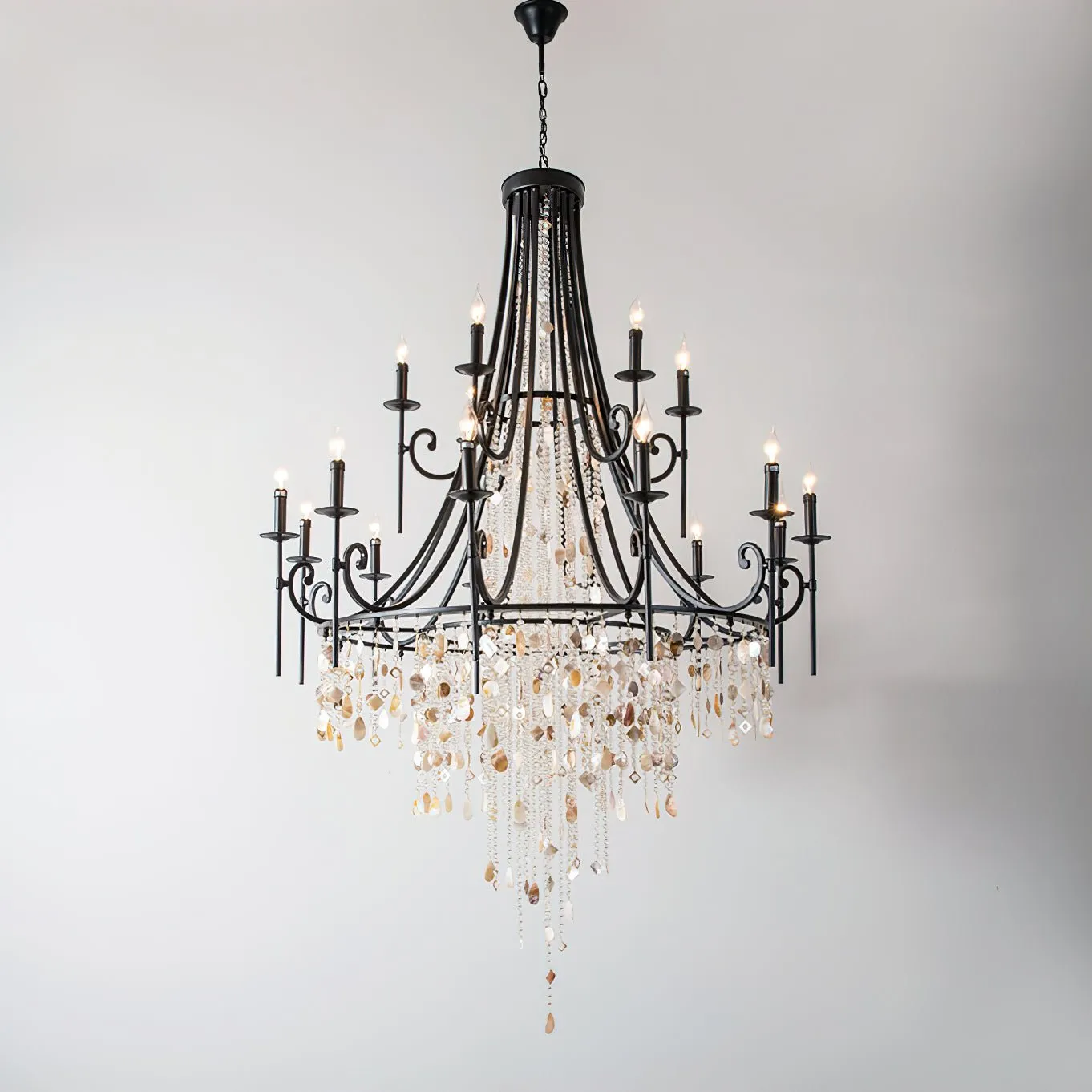 Tatum Lux Shell Crystal Chandelier