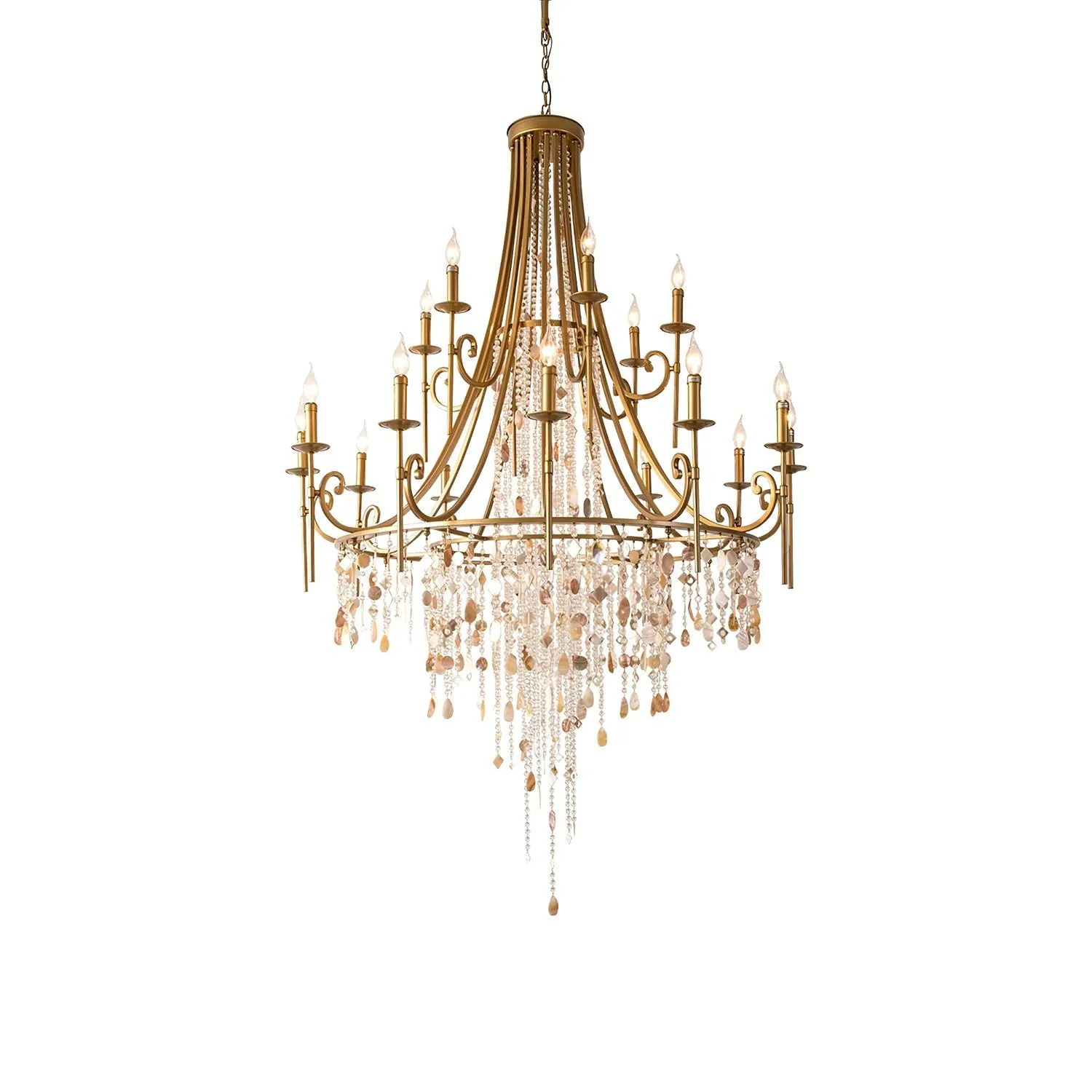 Tatum Lux Shell Crystal Chandelier