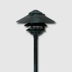 Techlight PGL10 10 Inch Triple Tier Pagoda Path Light