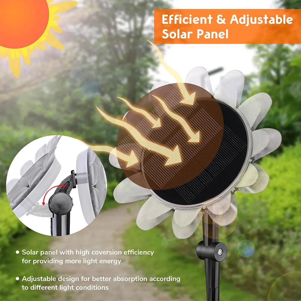 TheLAShop 6x Solar Light Outdoor Color Changing Landscape Path Light