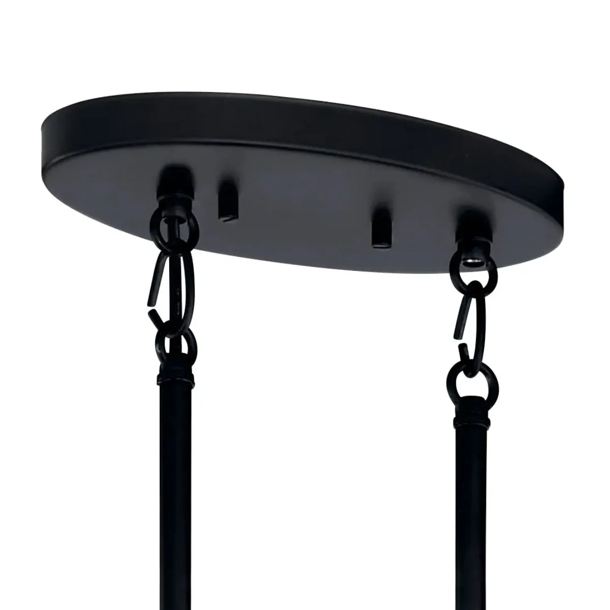 Tolani 43" 8-Light Chandelier, Black Finish