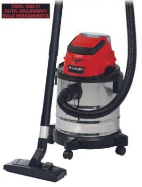 Vacuum - Einhell 18V 5.3 Gallon (20L) Cordless Wet/Dry Vacuum, 2347137