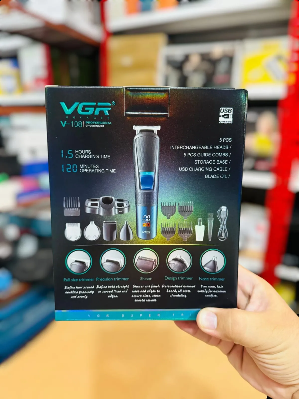 VGR Multi Grooming Trimmer Kit