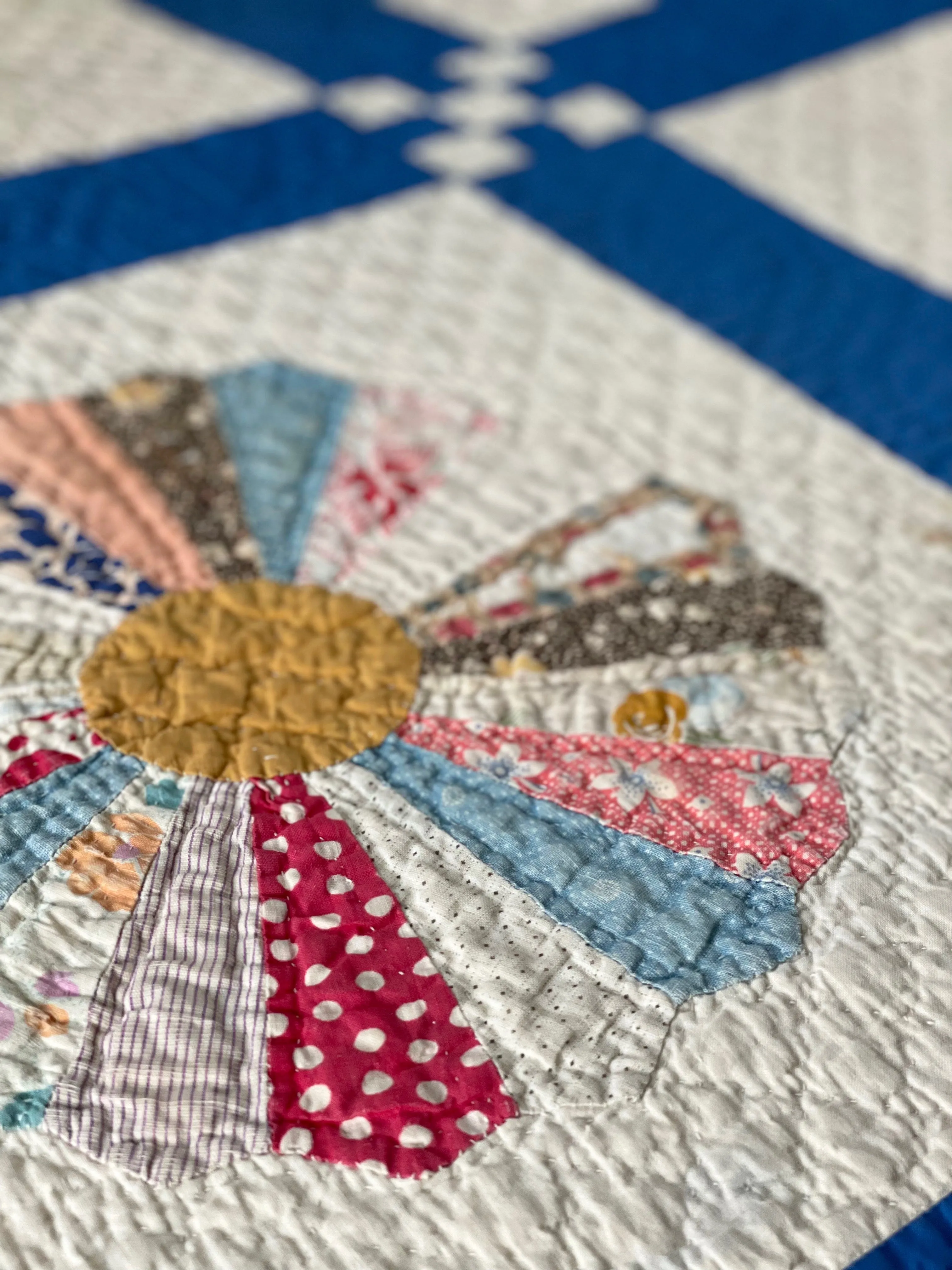 Vintage Dresden Plate Quilt