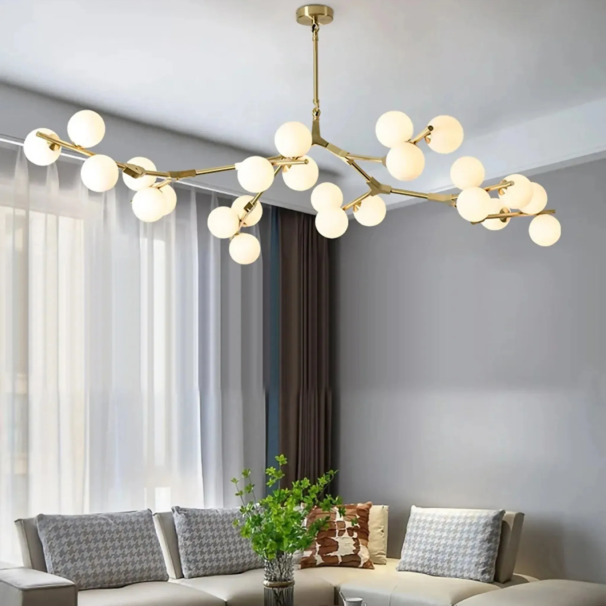 Zoagli | Creative Asian Style Fission Branches Shaped Chandelier